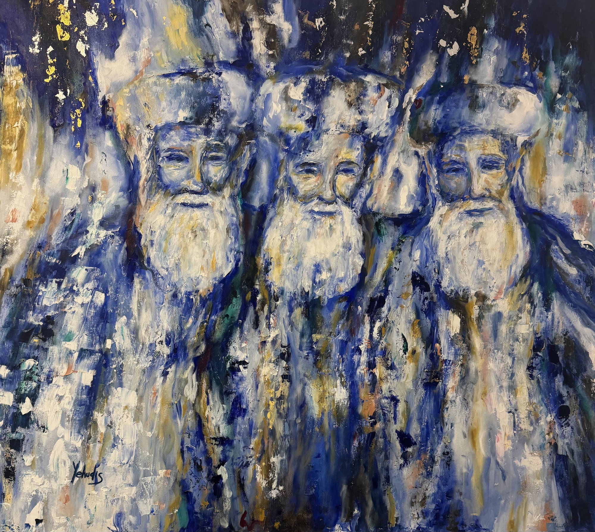 Eyes of the Nation — oil on canvas by Yehudis Jacobs